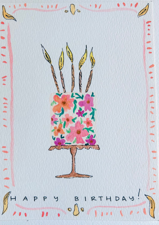 A Pink Floral Birthday